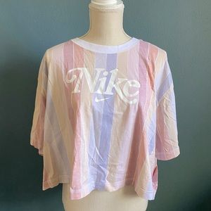 Nike Sportswear Stripe Crop Top Tee Plus Size 2X